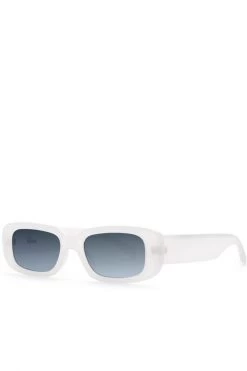 Reality Eyewear Eyewear Xray Spex Narrow White Polarised Smoke Lens Sunglasses