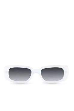Reality Eyewear Eyewear Xray Spex Narrow White Polarised Smoke Lens Sunglasses