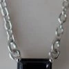 Sophie You Rock Necklace Black Silver Jewellery