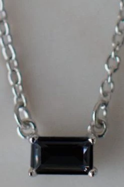 Sophie You Rock Necklace Black Silver Jewellery
