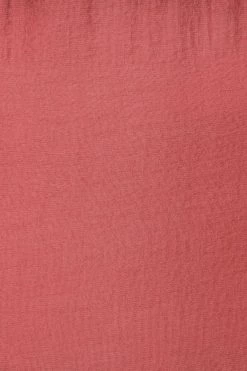 Esmaee New In Mara Berry LS Button Front Mini Dress