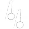 Jolie + Deen Aggy Silver Hoop Thread Earrings Jewellery