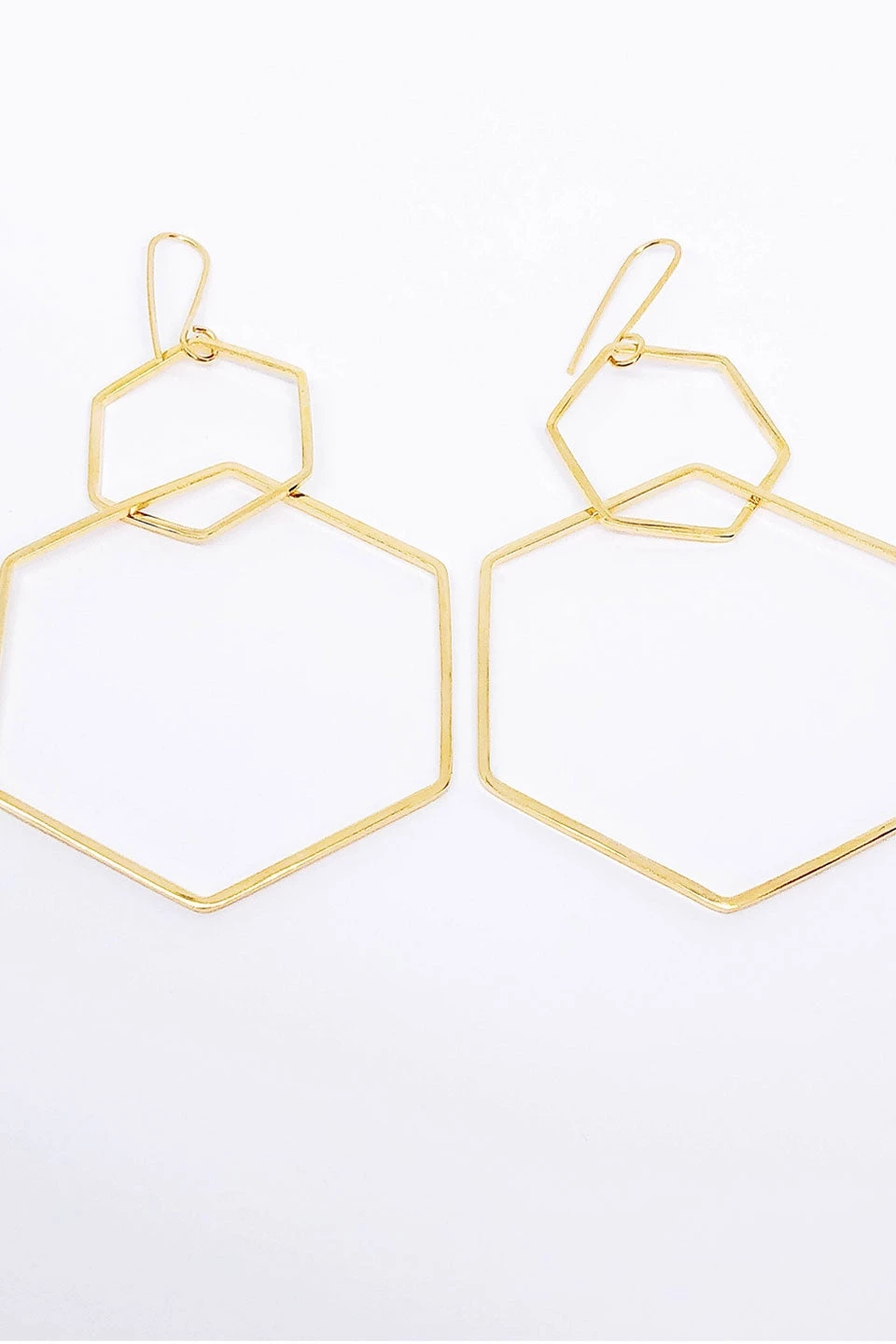 Audrey Loves Ruby Hexagon 2 Piece Earring
