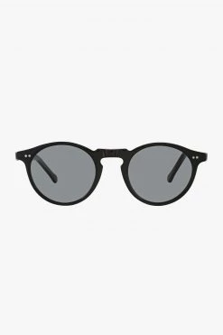 Status Anxiety Eyewear Ascetic Black Round Sunglasses