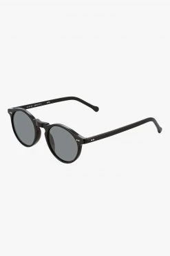 Status Anxiety Eyewear Ascetic Black Round Sunglasses