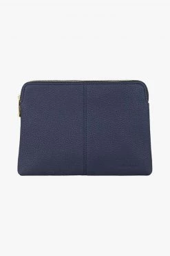 Elms+King Double Bowery French Navy Vegan Leather Wallet Bags & Wallets