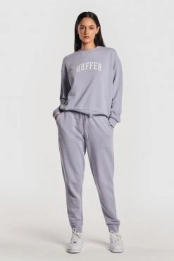 Huffer Slouch Drop Out Iris Logo Cotton Crew