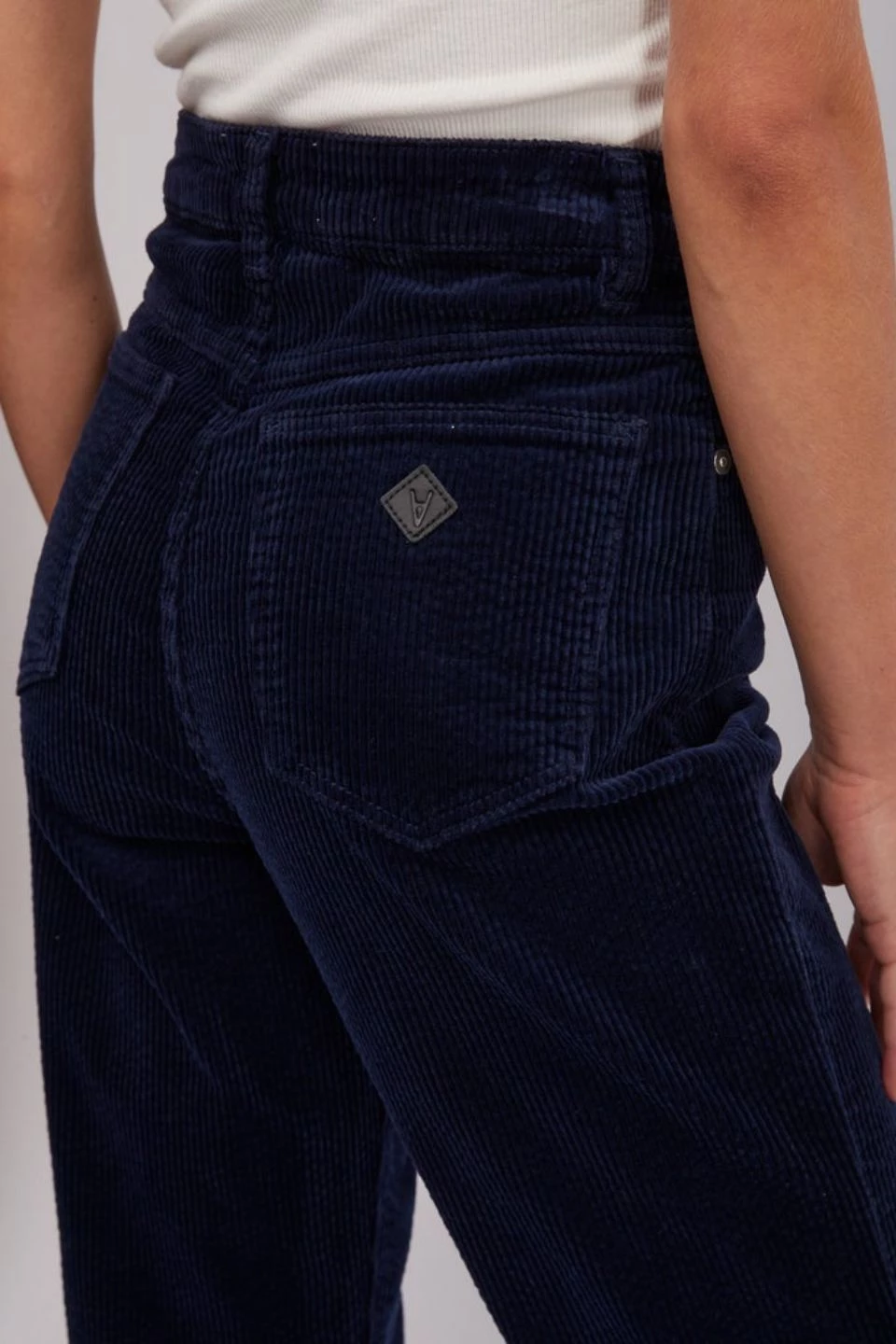 Abrand Jeans A 94 High Slim French Navy Cord Pant Denim