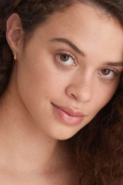 Ania Haie Jewellery Forget Me Knot Huggie Hoop Gold 12mm Earrings