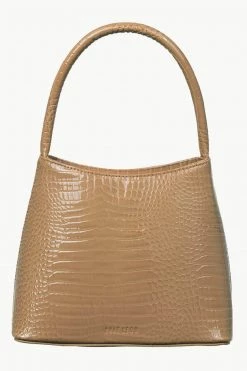 Brie Leon Chloe Top Handle Biscuit Baby Croc Bag