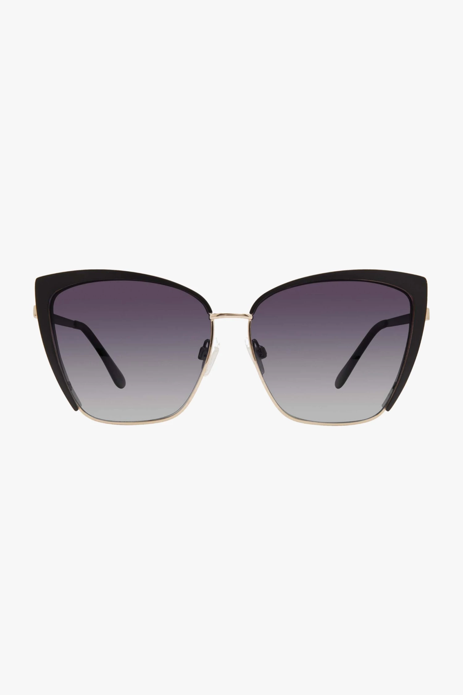 Prive Revaux Brunch Date Square Black Gold Sunglasses