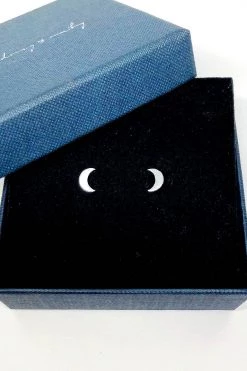 Audrey Loves Ruby Moon Stud Earring