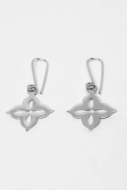 Audrey Loves Ruby Moroccan Flower Earrings