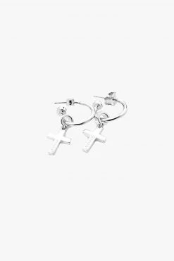 Stolen Support Local Cross Anchor Sleeper Earrings
