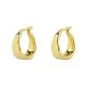 Brie Leon Organica Curved Gold Hoop Earrings Jewellery