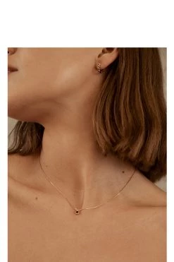 Brie Leon Jewellery 925 CS Black Redondo Pillar Gold Sleeper Earrings