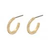 Pilgrim Roberta Pi Gold Plated Crystal 12mm Earrings
