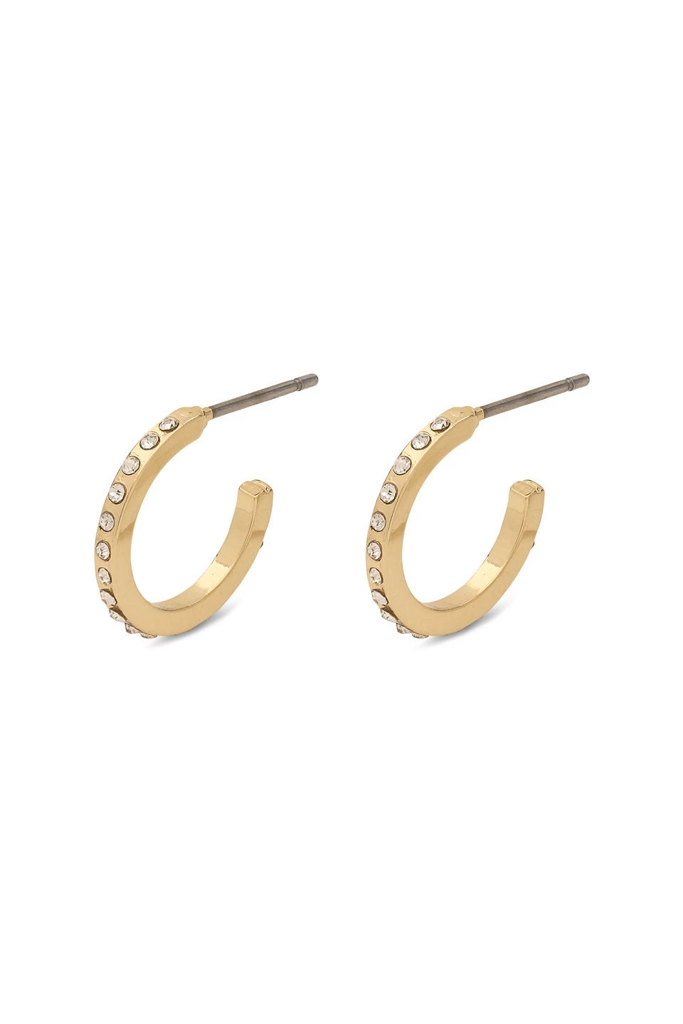 Pilgrim Roberta Pi Gold Plated Crystal 12mm Earrings