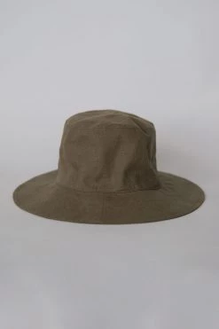Sophie Love Linen Bucket Hat Khaki Hats & Beanies