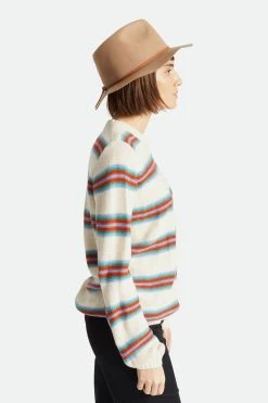 Brixton Hats & Beanies Wesley Packable Fedora Mojave Wool Felt Hat