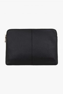 Elms+King Double Bowery Black Vegan Leather Wallet Bags & Wallets