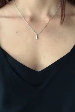 Audrey Loves Ruby Jewellery Teardrop Sterling Silver Necklace