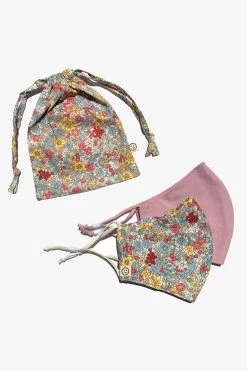 Personal Space Face Masks Ditsy Floral + Pink Face Mask 2 Pack