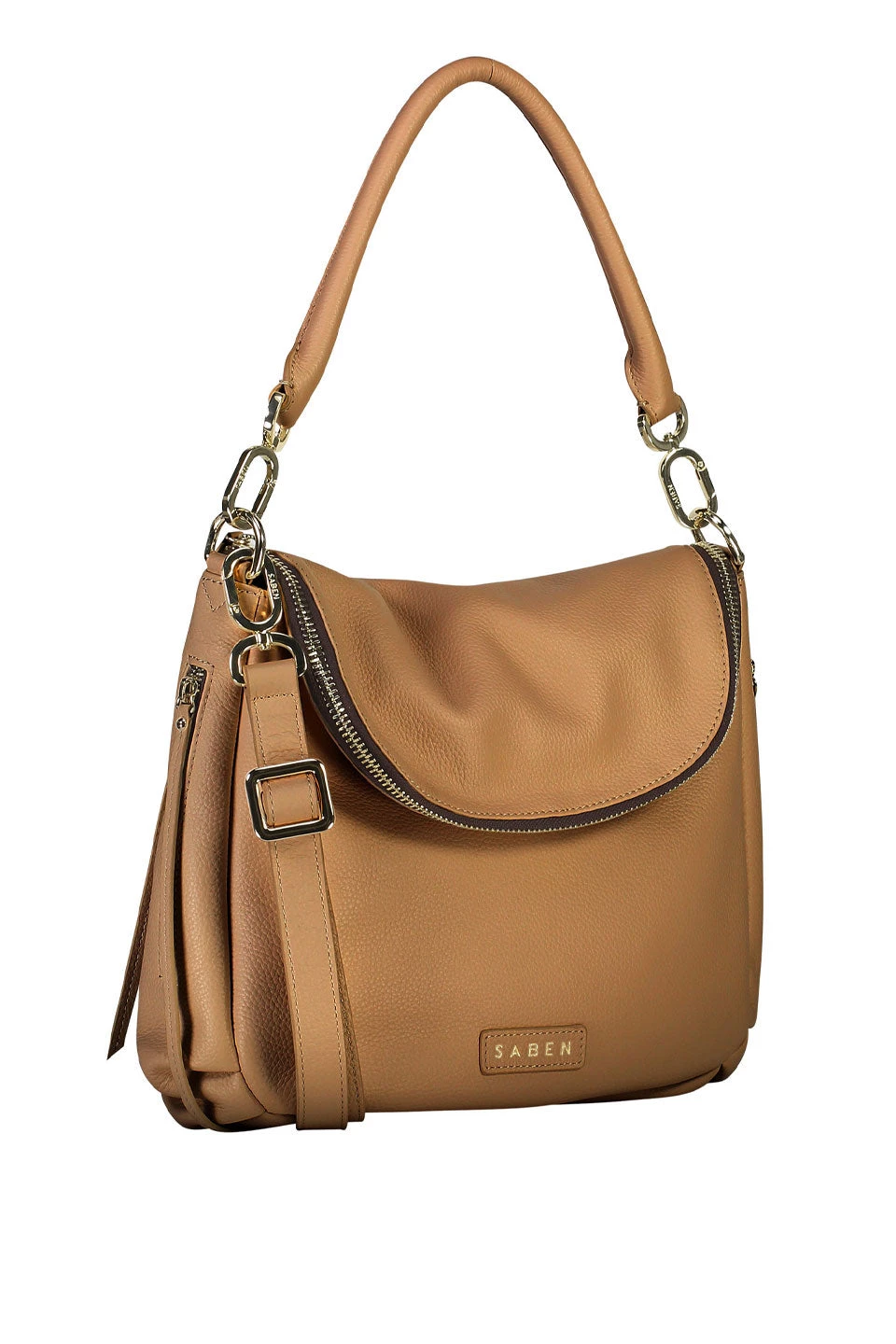 SABEN Bags Frankie Fold Over Clay Shoulder Bag Get The Look