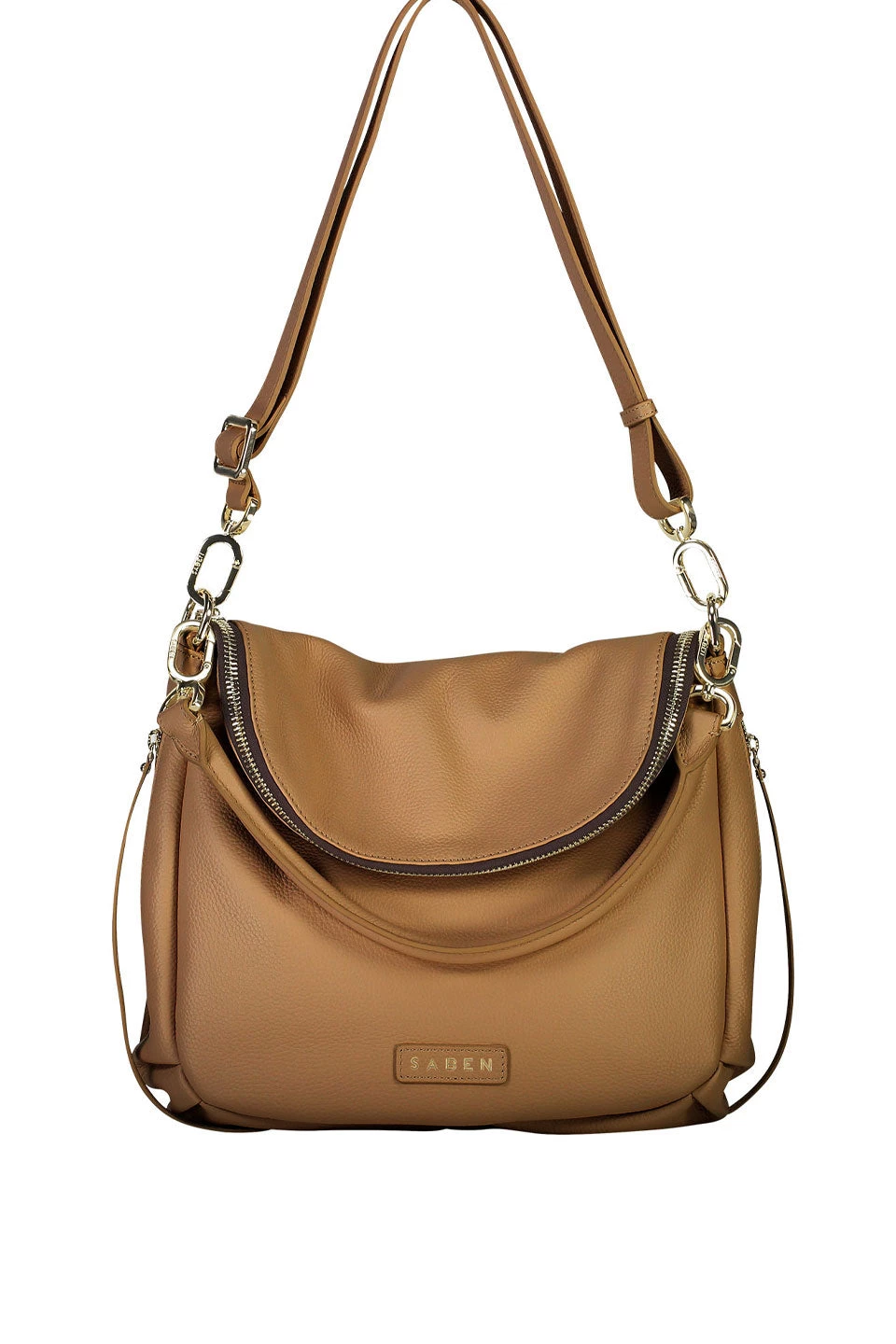 SABEN Bags Frankie Fold Over Clay Shoulder Bag Get The Look