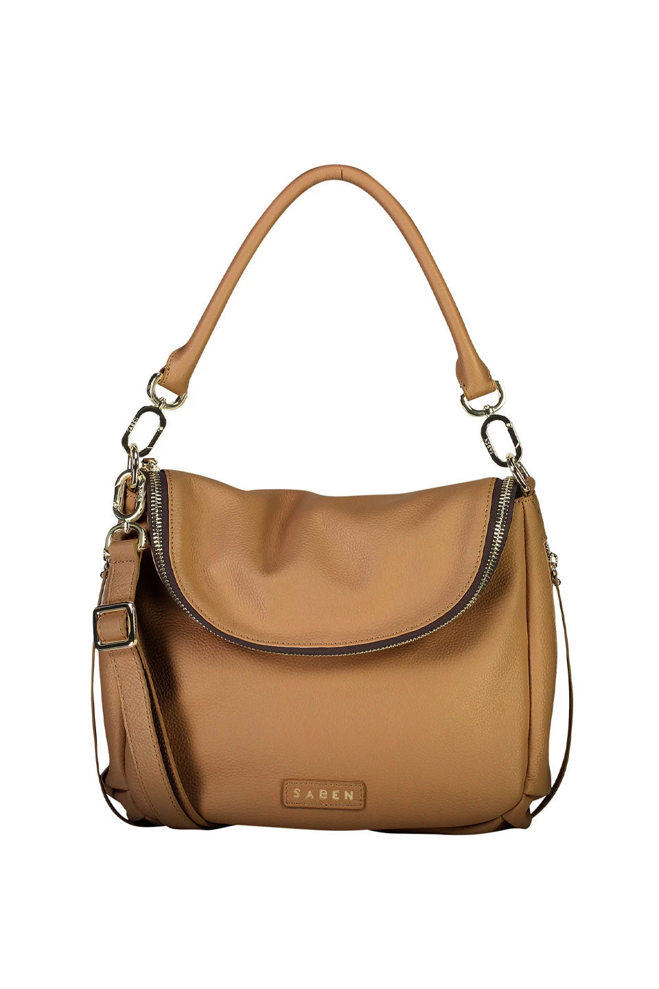 SABEN Bags Frankie Fold Over Clay Shoulder Bag Get The Look