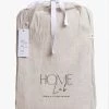 Home Lab 100% French Linen Bed Skirt Queen Natural Oatmeal