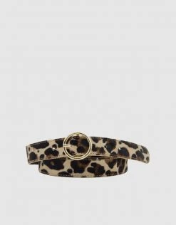Loop Leather Logan Leopard Leather Belt Belts & Scarves