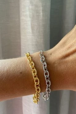 Silver Linings Ophelia Gold Link Bracelet Get The Look
