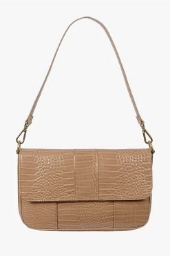 Brie Leon Isabel Biscuit Baby Croc Bag With Chain