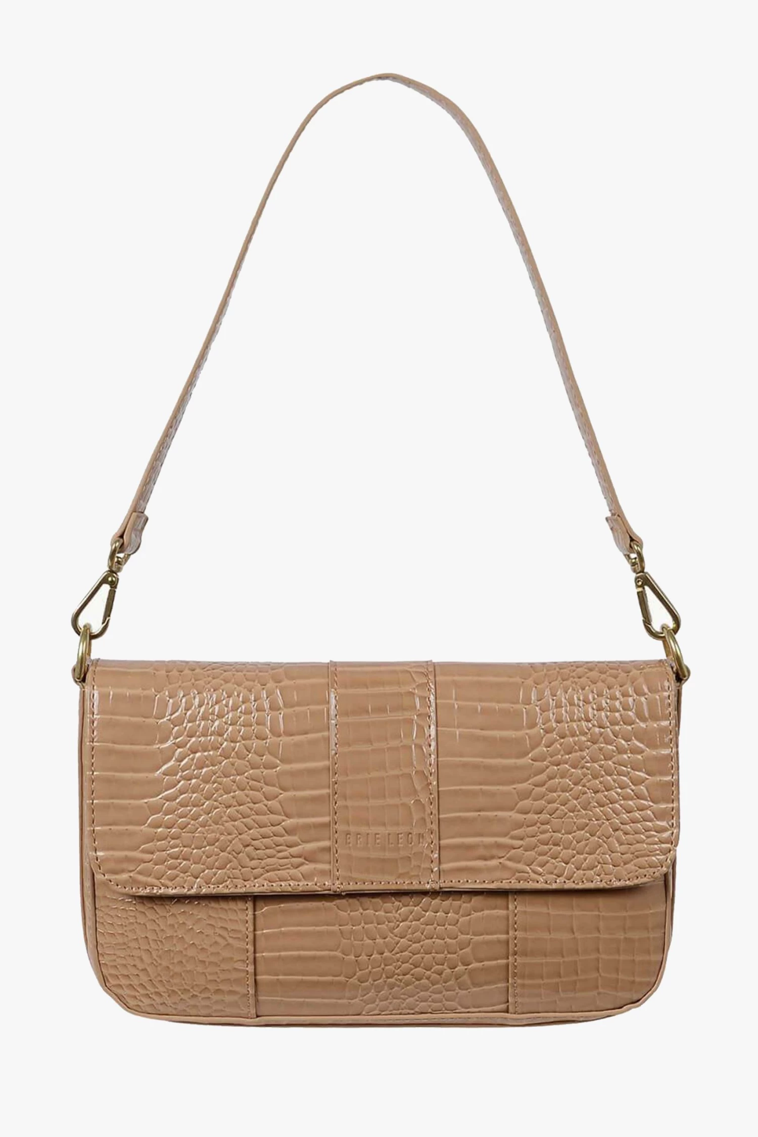 Brie Leon Isabel Biscuit Baby Croc Bag With Chain