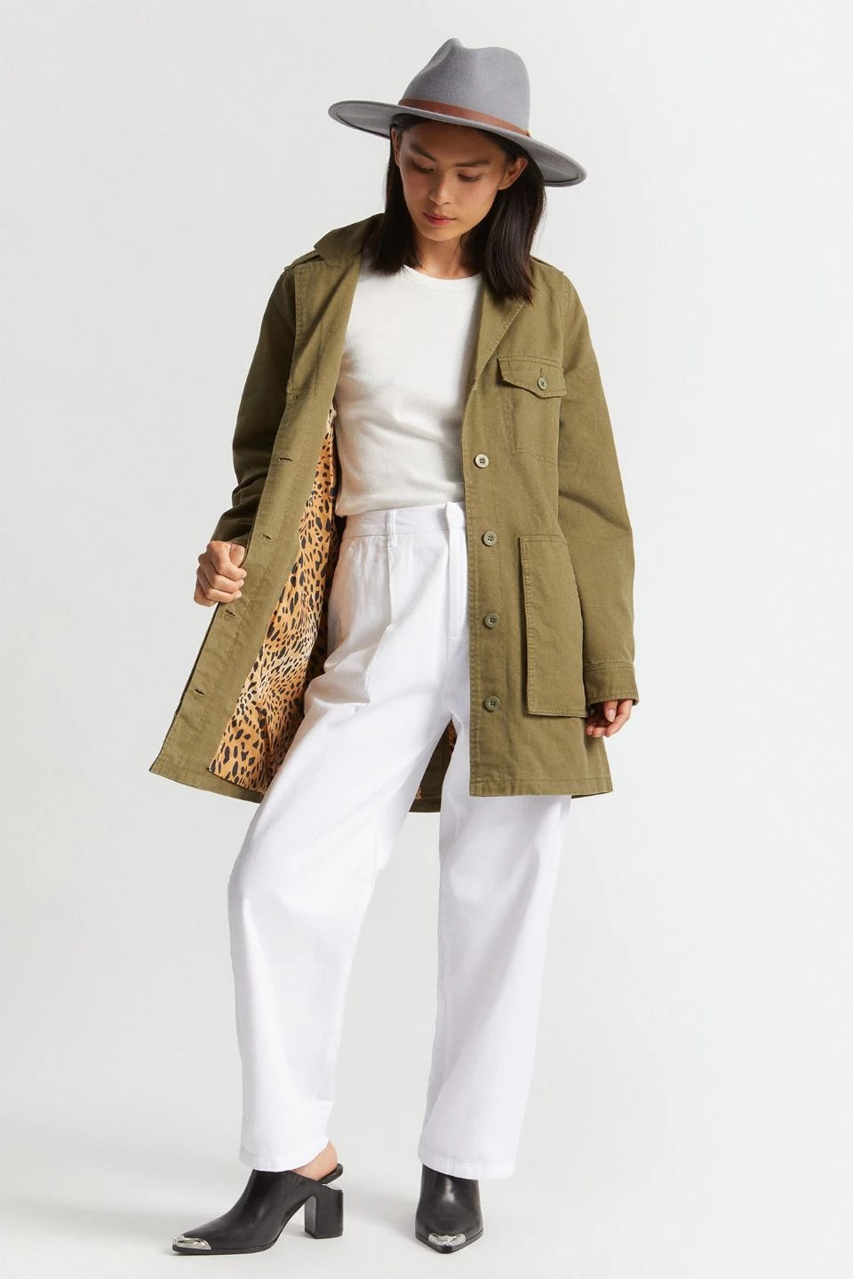 Brixton Quardro Military Olive Twill Jacket