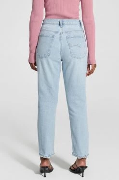 Nobody Denim Kennedy Straight Cropped Glacier Light Blue Jean