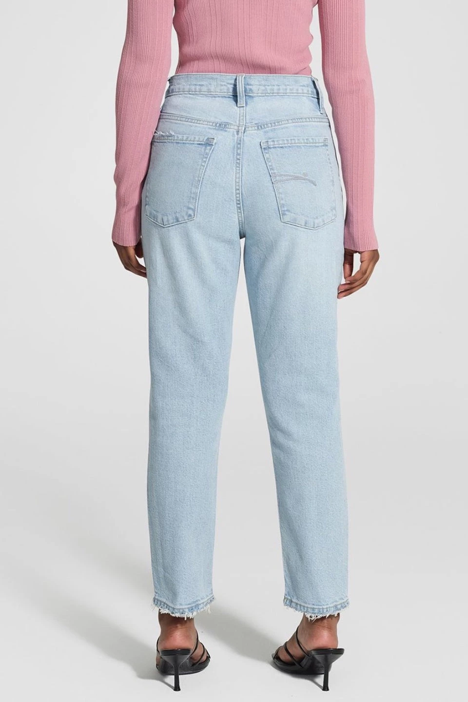 Nobody Denim Kennedy Straight Cropped Glacier Light Blue Jean