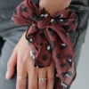 Sophie Leopard Scarf Mini Rosewood Belts & Scarves
