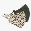 Personal Space Leopard Print + Olive Face Mask 2 Pack