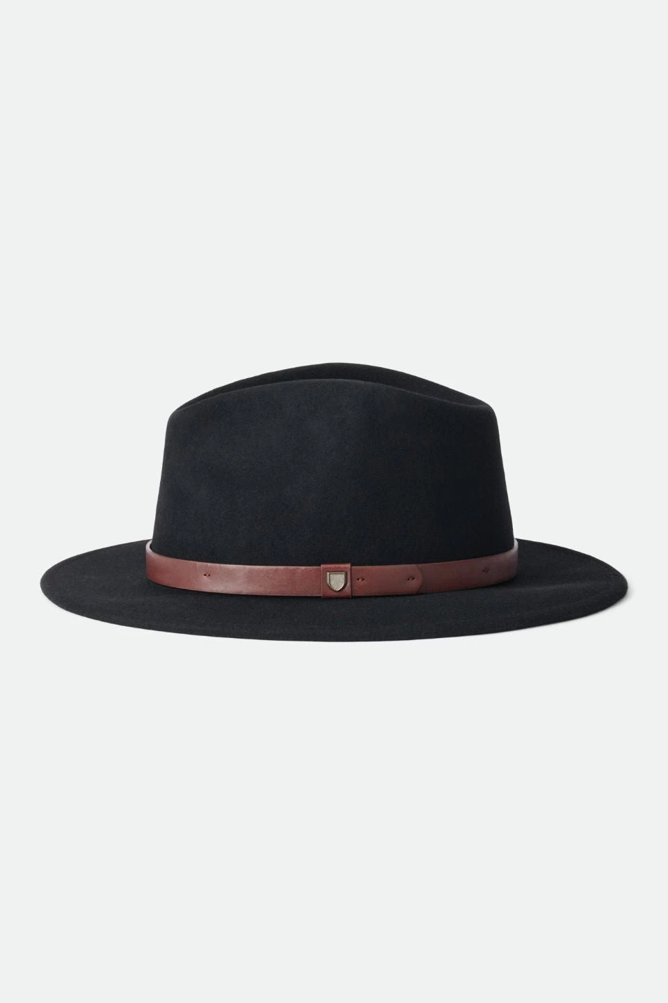 Brixton New In Messer Fedora Black Wool Felt Hat