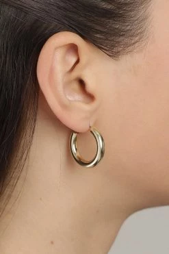 Pilgrim Jewellery Maddie Pi Gold Chunky Hoop Earings