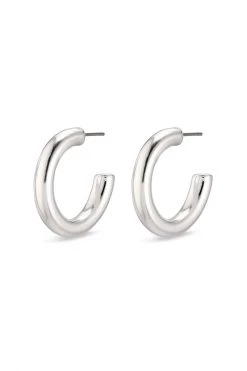 Pilgrim Jewellery Maddie Pi Silver Chunky Hoop Earrings
