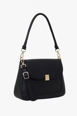 SABEN Bags Malloy Black Leather Shoulder Bag