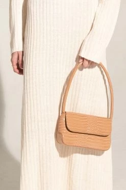 Brie Leon Bags & Wallets Mini Camille Biscuit Baby Croc Bag