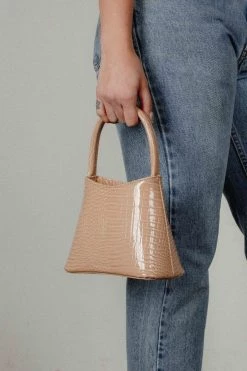 Brie Leon Mini Chloe Biscuit Baby Croc Bag Bags & Wallets