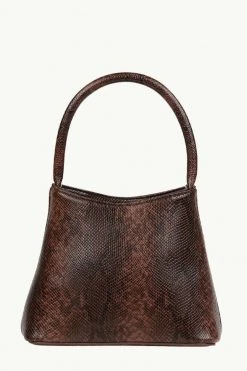 Brie Leon Mini Chloe Dark Brown Snake Skin Bag Bags & Wallets