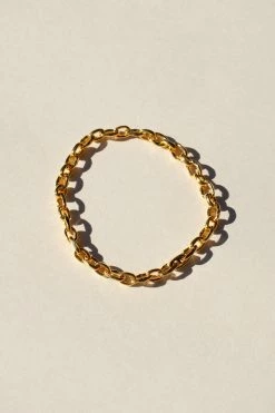 Brie Leon Mini Link Chain Gold Bracelet