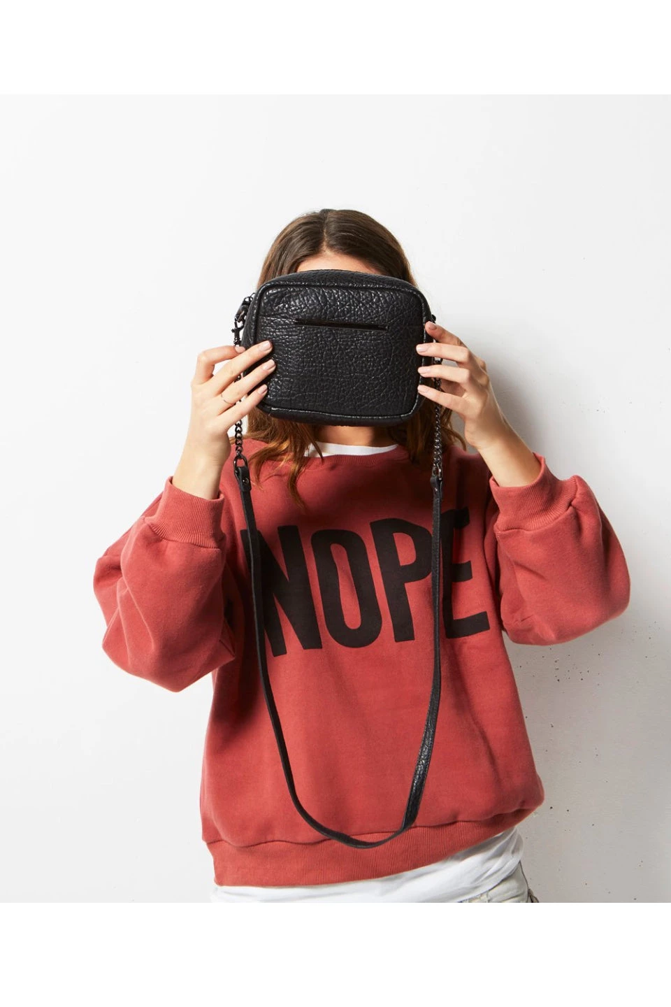 Status Anxiety Bags & Wallets Cult Crossbody With Chain Black Bubble Bag