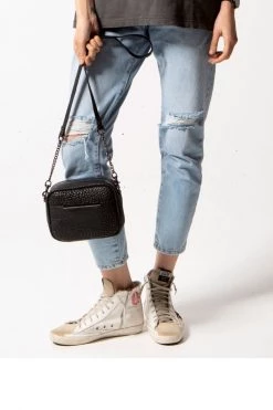 Status Anxiety Bags & Wallets Cult Crossbody With Chain Black Bubble Bag